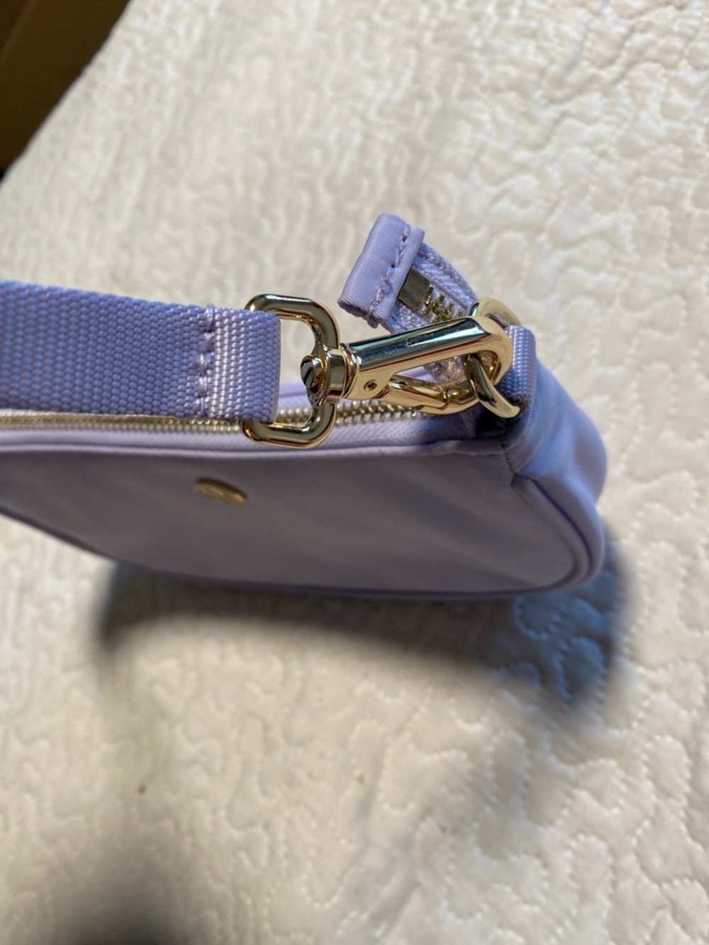 lululemon athletica Lilac Shoulder Bag with Gold Hardware - Picture 10 of 12